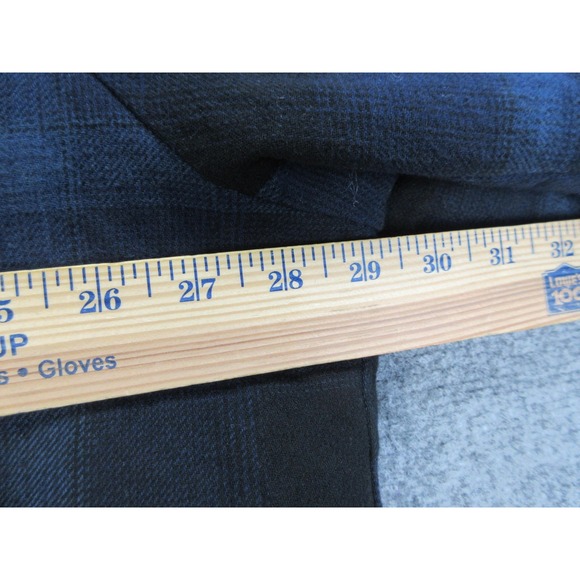 Levis Shirt Jacket‎ Mens 3XL Blue Black Plaid Quilted Lined Flannel Button Front - Picture 9 of 16